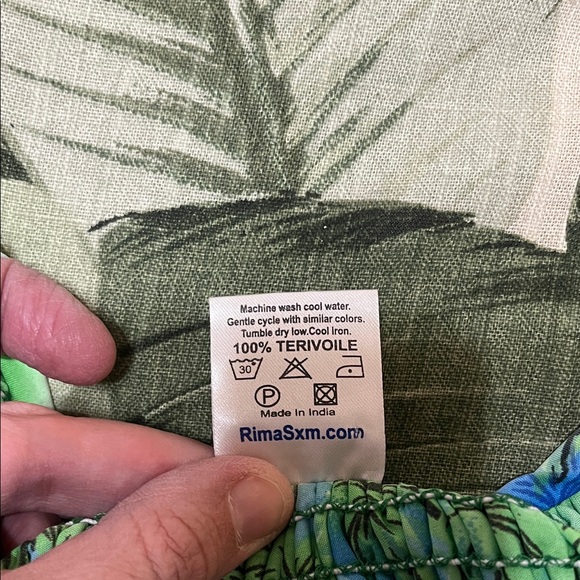 Yeah, Mon Vibrant Palm Print Green Midi Dress - Picture 16 of 17